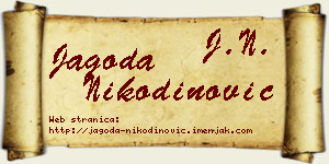 Jagoda Nikodinović vizit kartica